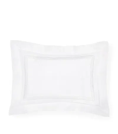 Pratesi Tre Righe Oxford Pillowcase In White