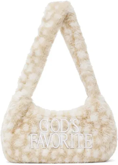 Praying ベージュ＆ホワイト God's Favorite バッグ In Deer Print