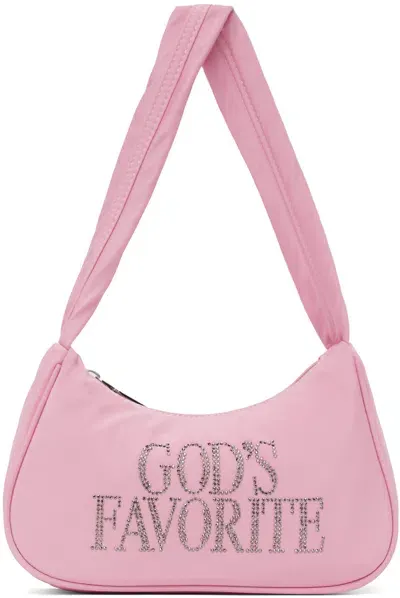 Praying ピンク God's Favourite ラインストーン バッグ In Pink