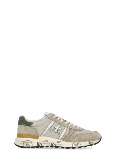 Premiata White  Sneakers Beige In Gray