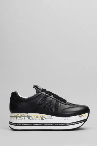 Premiata Beth Sneakers In Black Leather