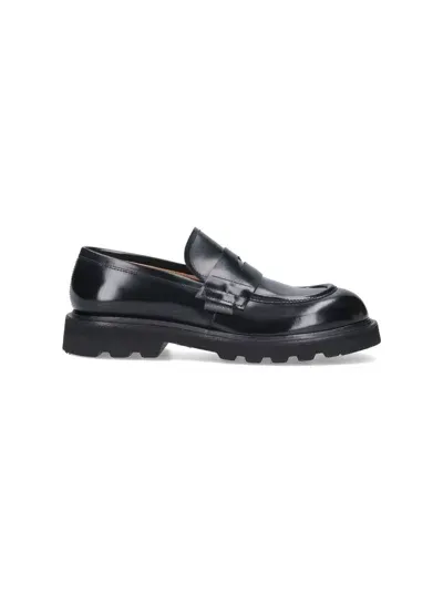 Premiata Leather Loafers In Black