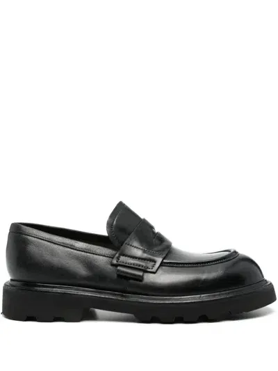 Premiata Leather Loafers In Black