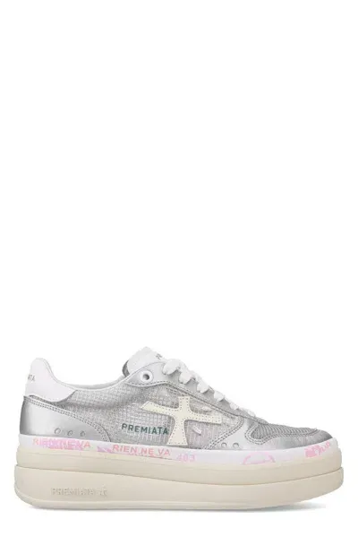 Premiata Micol Platform Lace In Grey