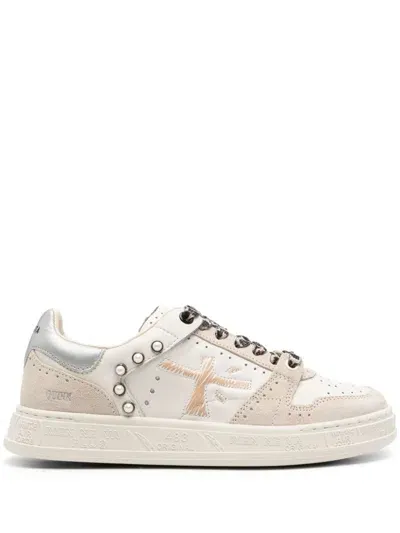 Premiata Quinnd Sneakers In Neutrals