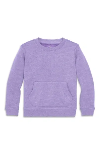 Primary Kids'  Cozy Fleece Crewneck Sweatshirt In Heather Iris