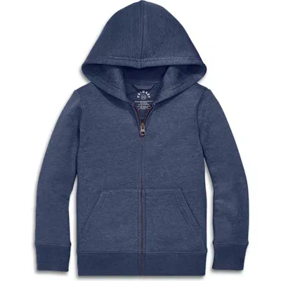 Primary Cozy Fleece Zip Hoodie In Heather Navy