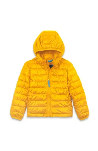 Primary Kids Lightweight Puffer Jacket In Mustard