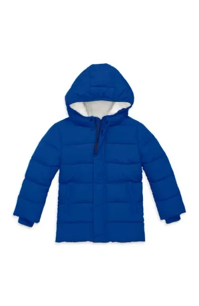 Primary Parka Puffer Coat In Blue Jay