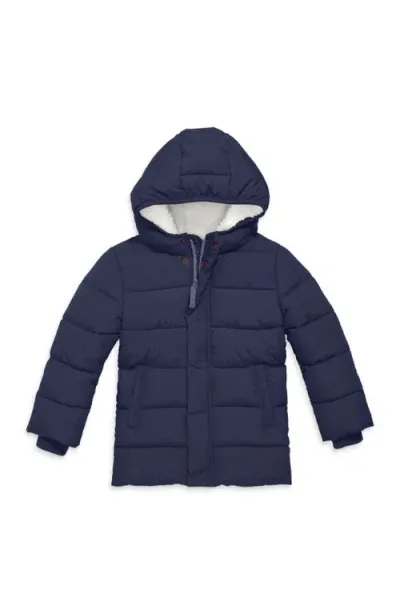 Primary Kids'  Parka Puffer Coat In Navy