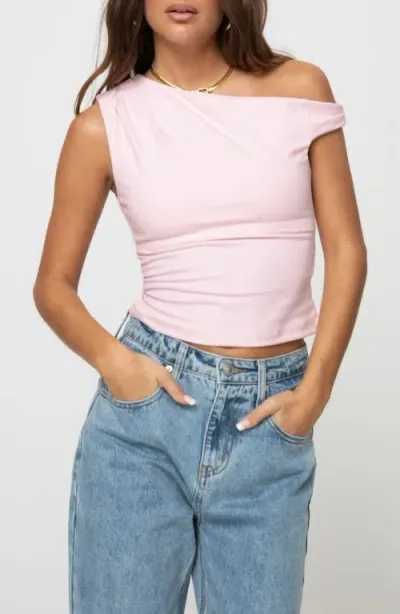 Princess Polly Danza One-shoulder Top In Pink