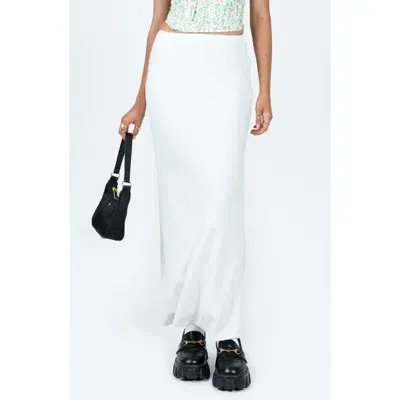 Princess Polly Jodie Linen Blend Maxi Skirt In White