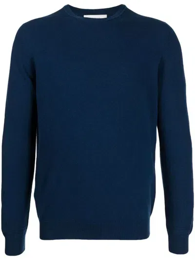 Pringle Of Scotland Crew Neck Cashmere Jumper In Atlantic_blue