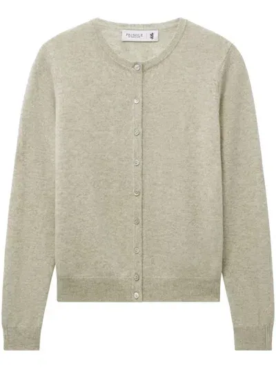 Pringle Of Scotland Round-neck Cashmere Cardigan In Neutrals