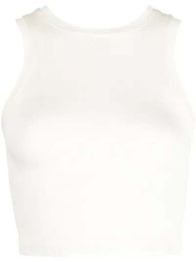 Prism Luminous Cropped Top In White