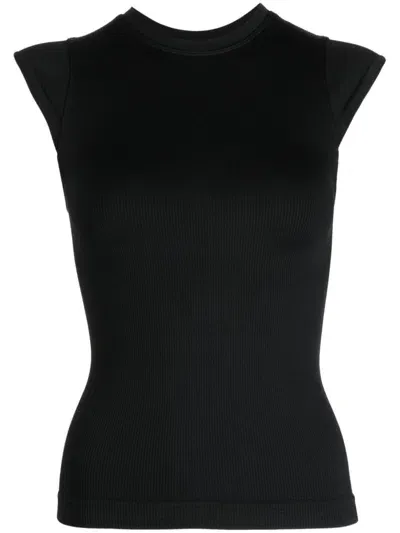 Prism Rouse Ribbed T-shirt In Black