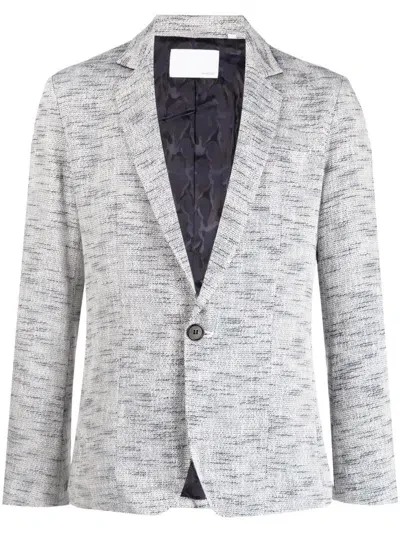 Private Stock The Rene Notched-lapels Blazer In White