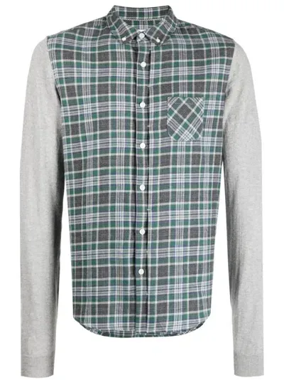 Private Stock The Sebastien Check-print Shirt In Green