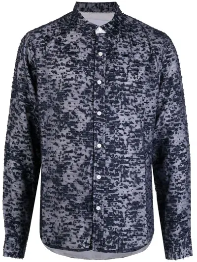 Private Stock The Vital Textured Shirt In Blue