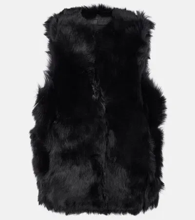 Proenza Schouler Aubrey Shearling Vest In Black