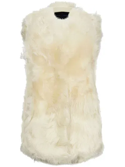 Proenza Schouler Aubrey Shearling Vest In Neutrals