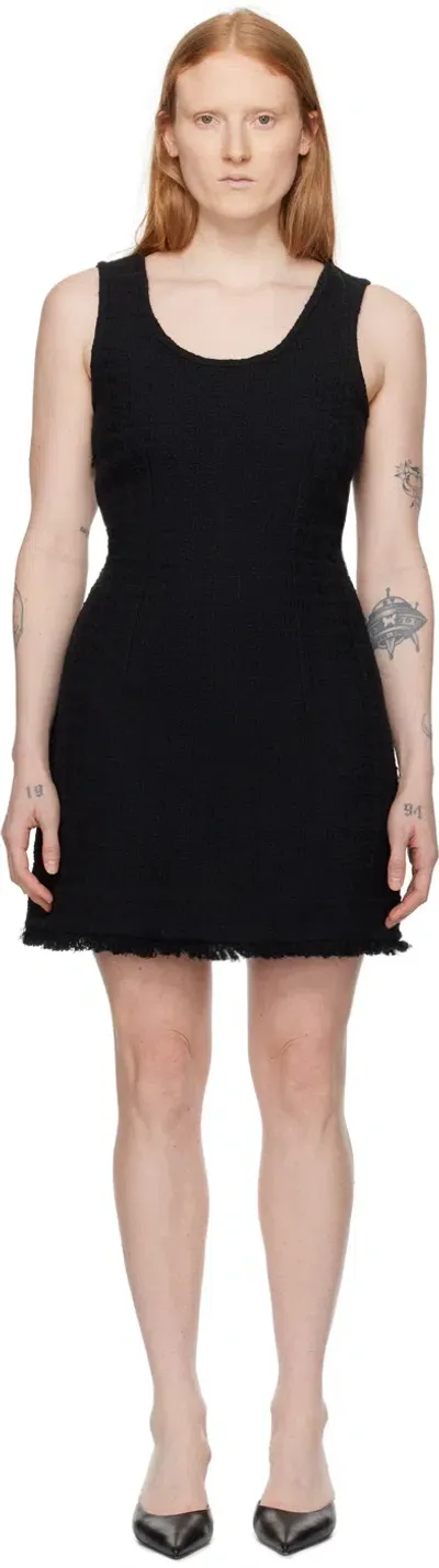 Proenza Schouler Black  White Label Luna Minidress In 001 Black