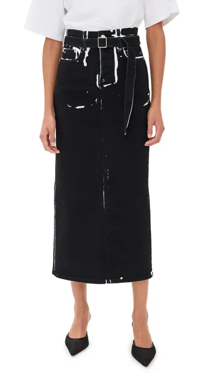 Proenza Schouler Calder Skirt Black Multi