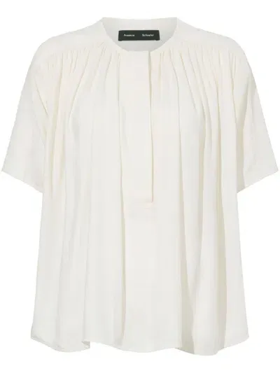 Proenza Schouler Claire Top In White