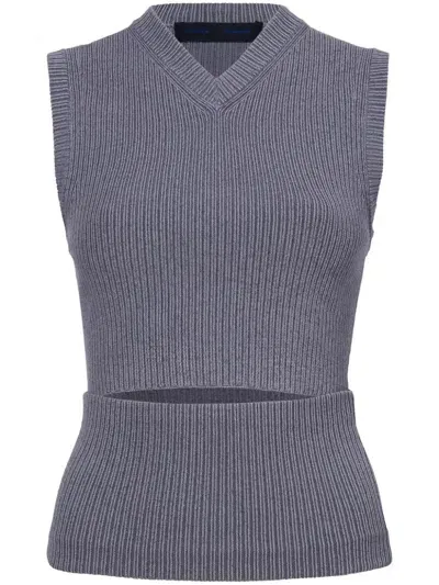 Proenza Schouler Cruz Top In Gray