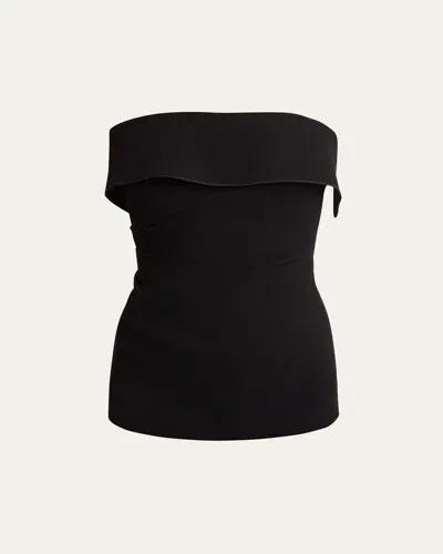 Proenza Schouler Felicity Strapless Top In Black