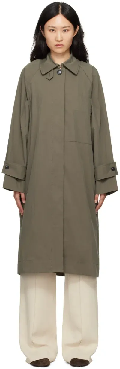 Proenza Schouler Khaki  White Label Clark Trench Coat In 260 Khaki