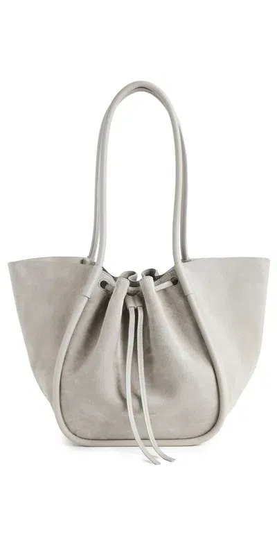 Proenza Schouler Large Ruched Tote Grey In Gray