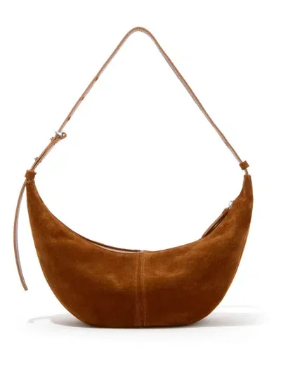 Proenza Schouler Slide Suede Shoulder Bag In Brown