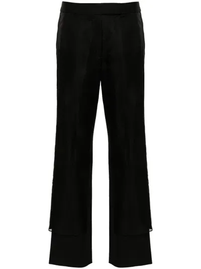 Proenza Schouler Teddy Trousers In 001 - Black