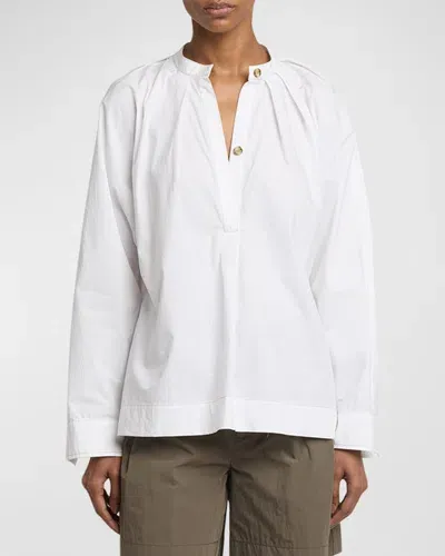 Proenza Schouler White Label Carter Long-sleeve Top In White