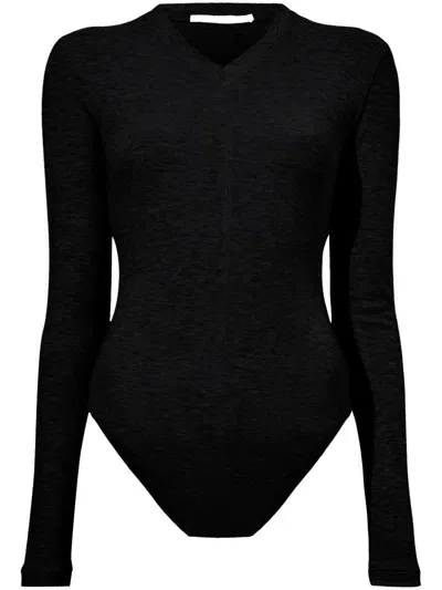 Proenza Schouler White Label Delaney Bodysuit In 黑色