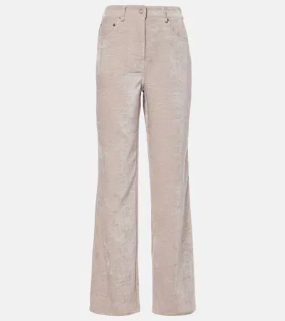 Proenza Schouler White Label Donovan Chenille Wide-leg Pants In Pink