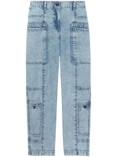 Proenza Schouler White Label High-rise Straight-leg Jeans In Blue