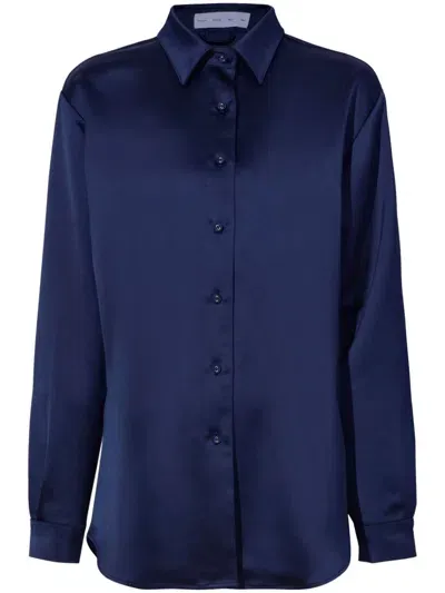 Proenza Schouler White Label Raven Shirt In Blue