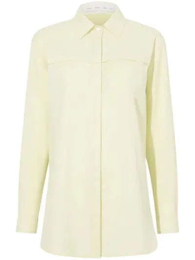 Proenza Schouler White Label Rose Shirt In Gelb