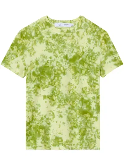 Proenza Schouler White Label Tie-dye Print Cotton T-shirt In Green