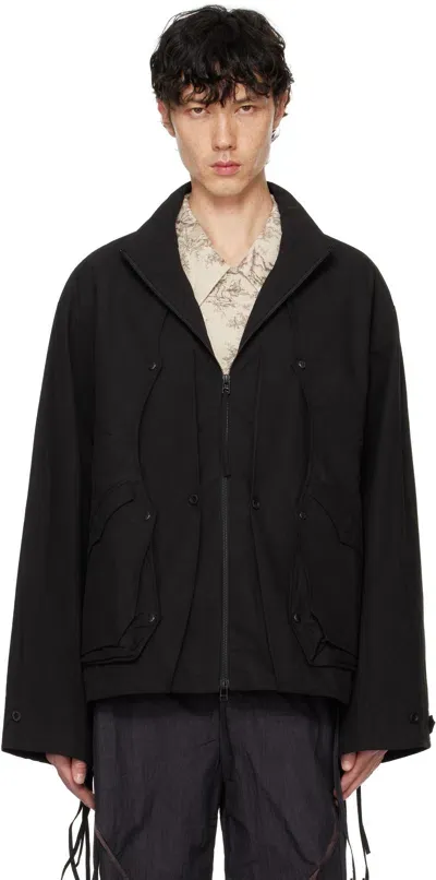 Professor.e Black Poncho Jacket