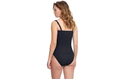 Profile By Gottex Tutti Frutti D Cup Tankini Swim Top In Black