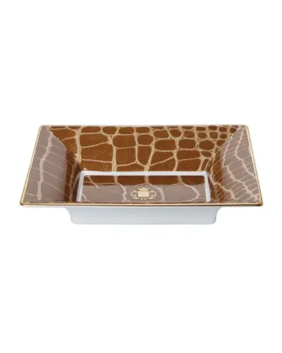 Prouna Alligator Vide Poche Jewelry Tray In Safari