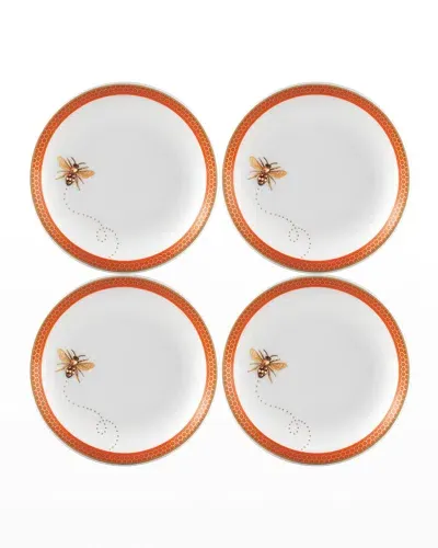 Prouna My Honeybee Small Jewelry Trays, Set Of 4 In Gold Orange