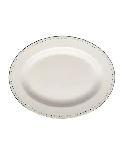 Prouna Princess 9" Oval Platter In Platinum