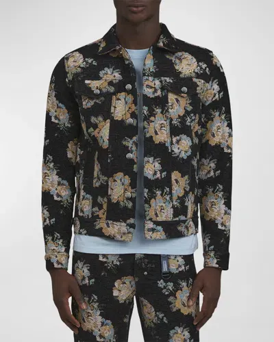 Prps Prim Rose Floral Pattern Jacket In Black