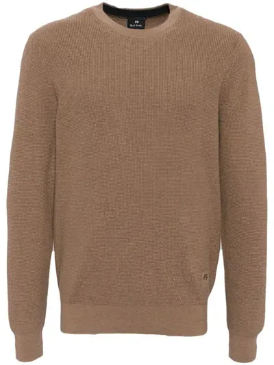 Ps By Paul Smith Crew Neck Sweater In Neutrals