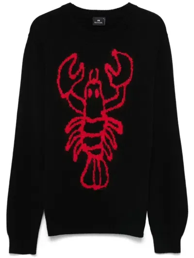 Ps By Paul Smith Lobster Sweater In Black