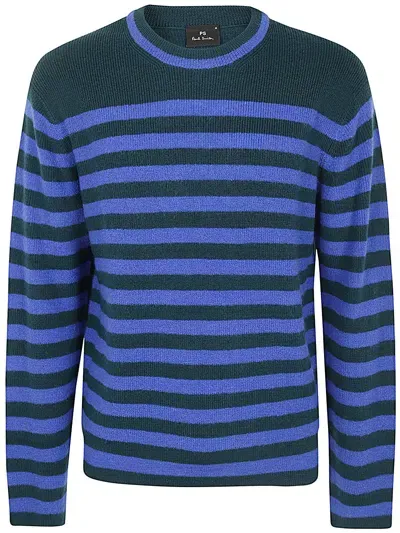 Ps By Paul Smith Mens Sweater Crew Neck In Blue